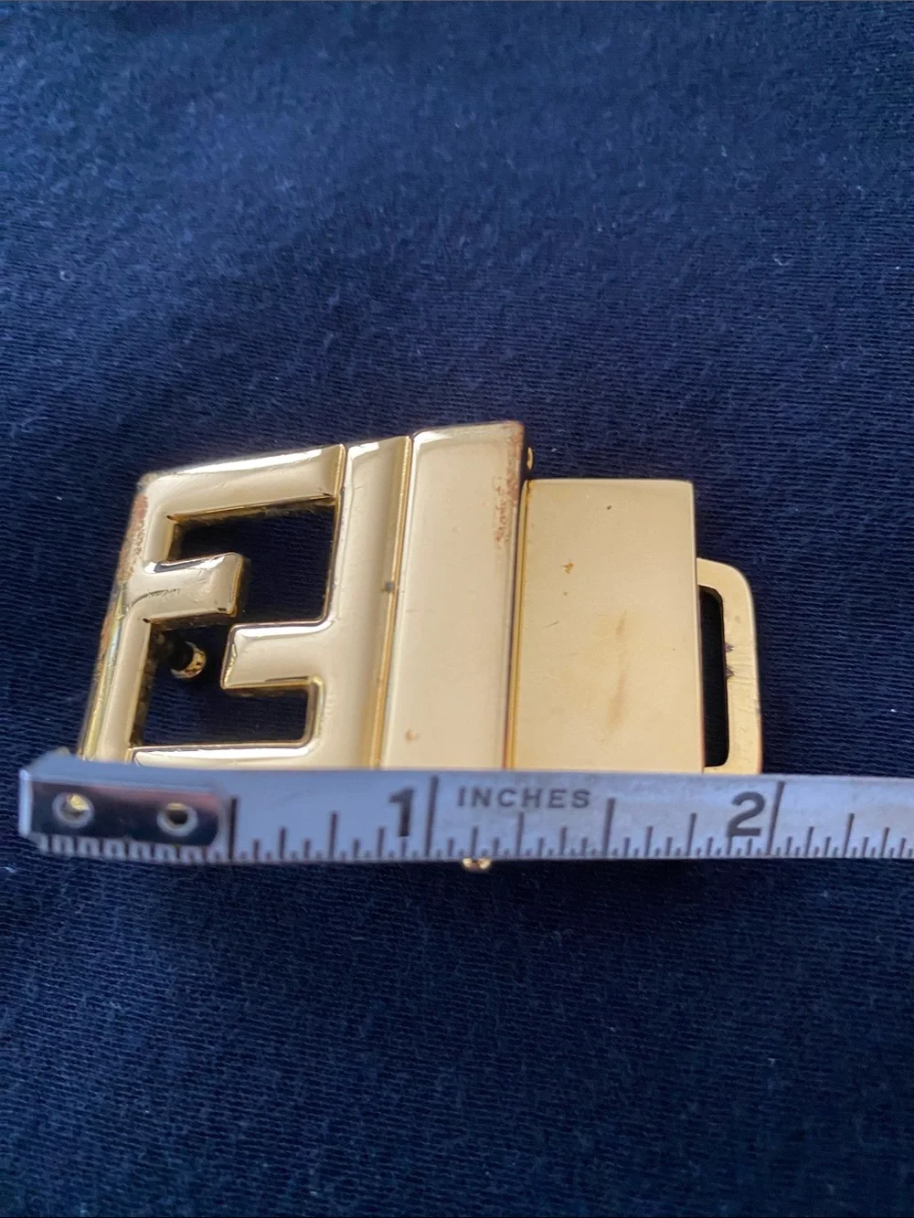 Fendi polished gold